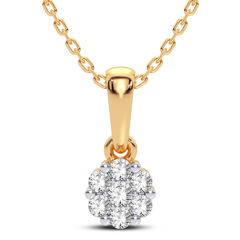 Dazzling 14K 0.15CT Diamond Pendant