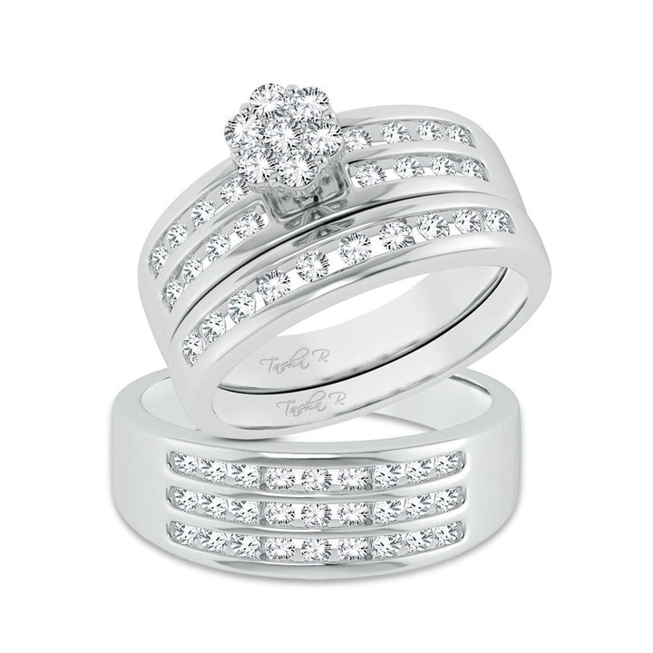 14K 1.35ct Diamond Trio Set