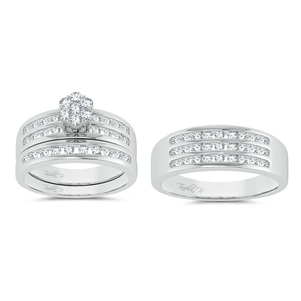 14K 1.35ct Diamond Trio Set