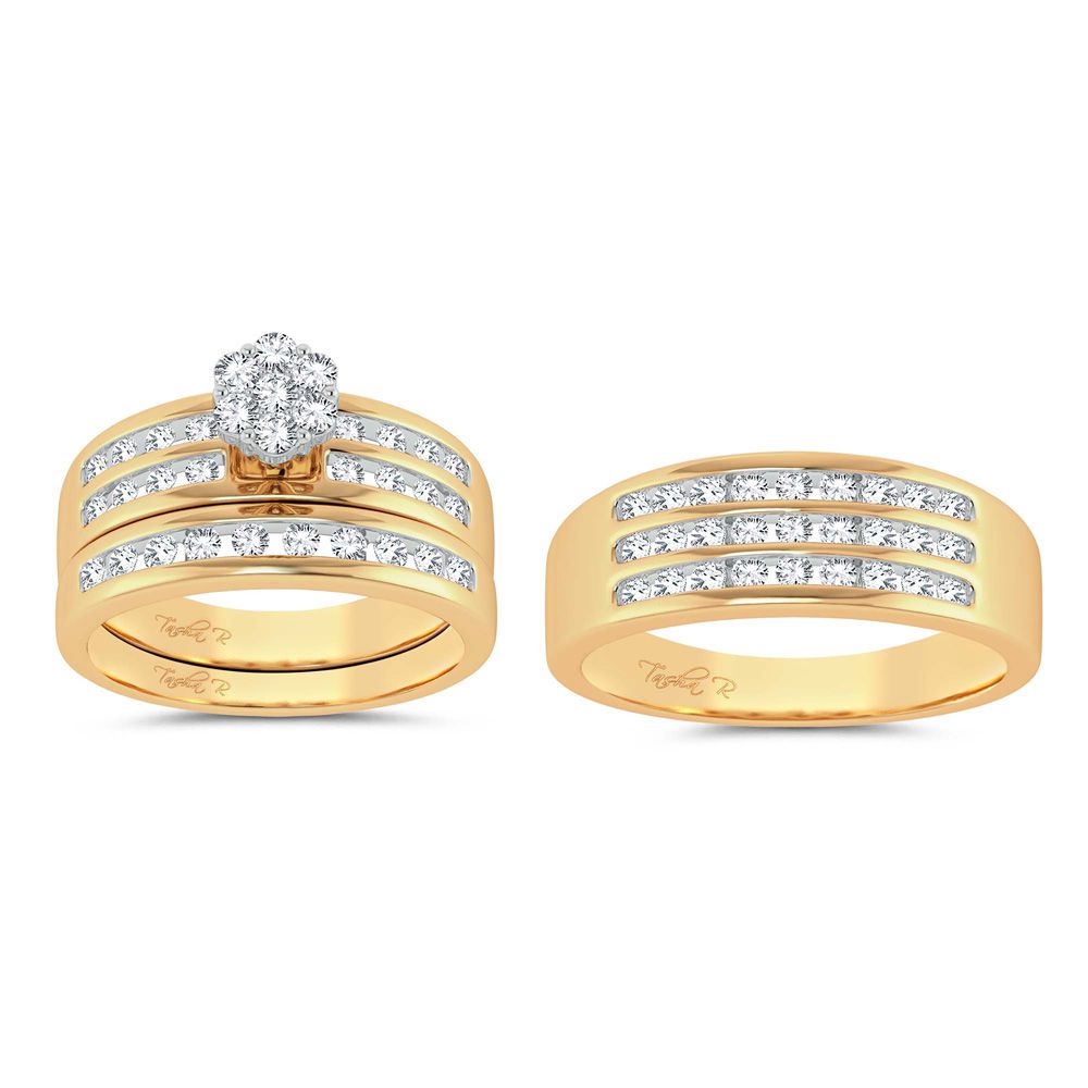 14K 1.35ct Diamond Trio Set