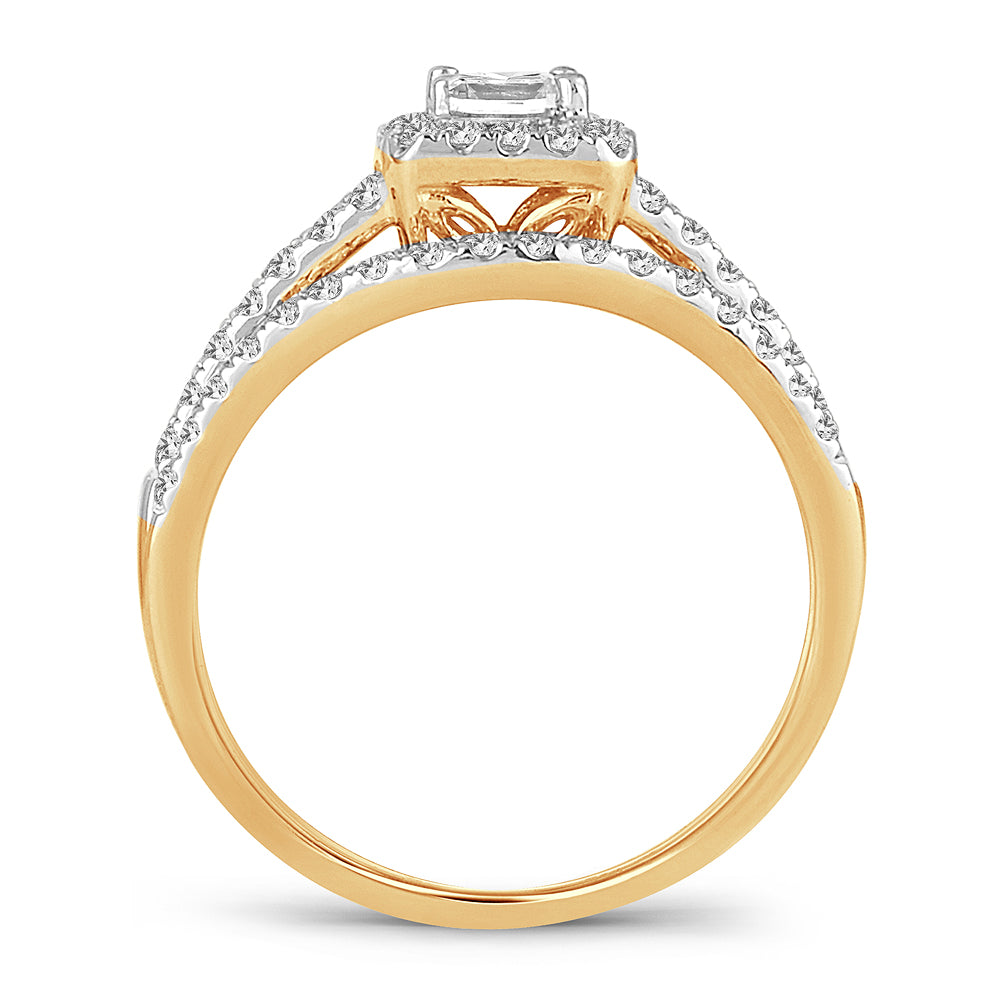 14K 1.00CT DIAMOND BRIDAL RING