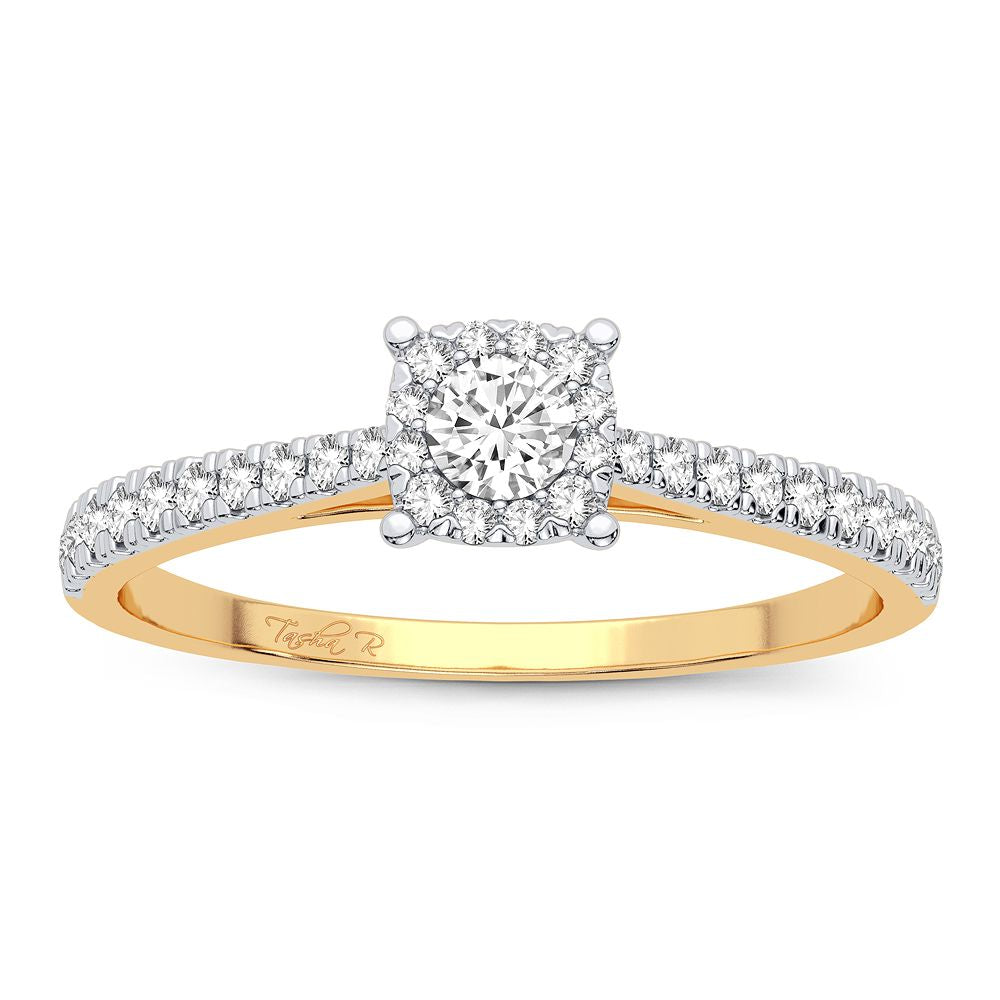 Exquisite 10K 0.09CT Diamond Ring