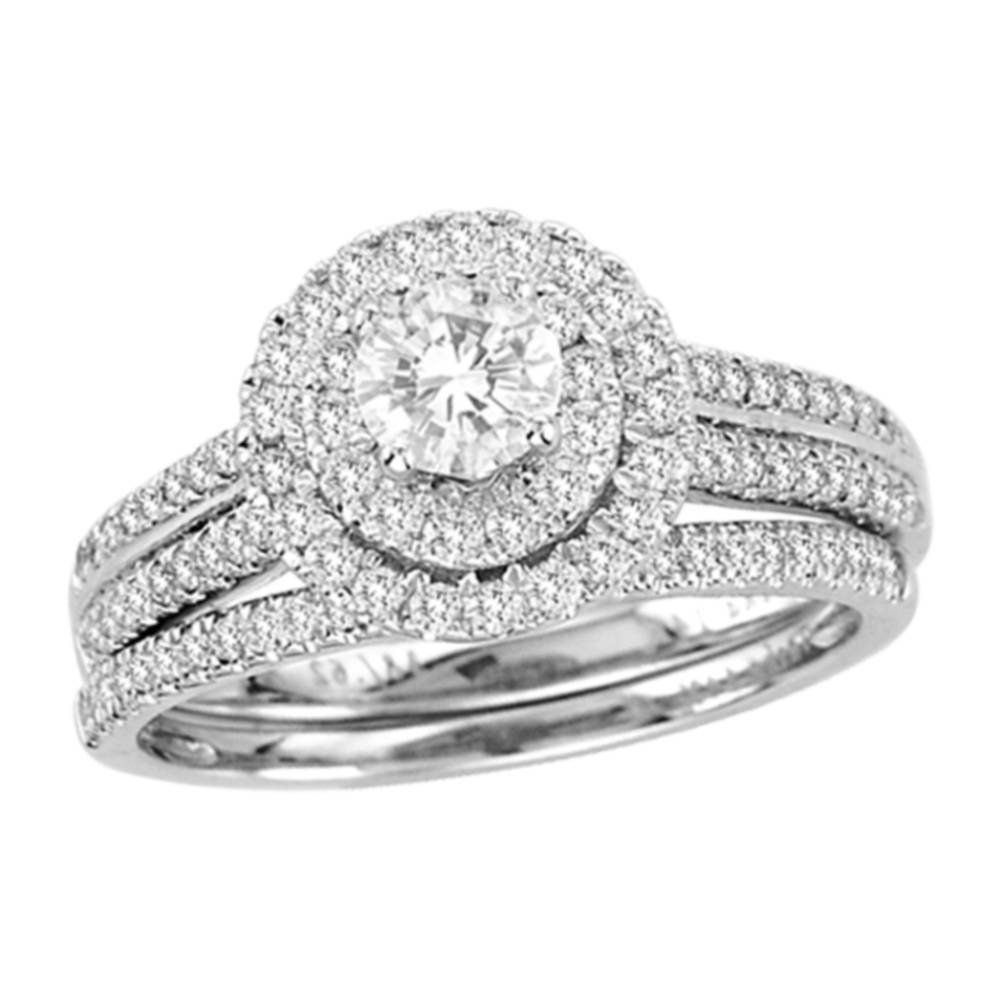 14K White Gold 1.00Ct Bridal Set