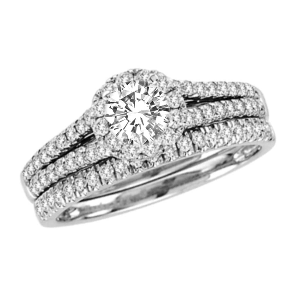 14K 1.00CT Diamond BRIDAL RING