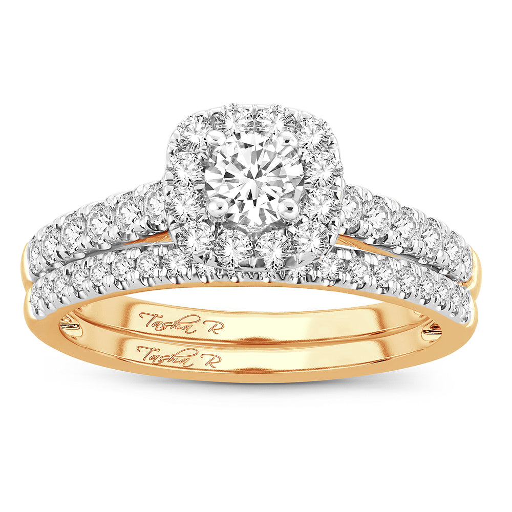 14K 1.00CT Diamond Bridal Ring