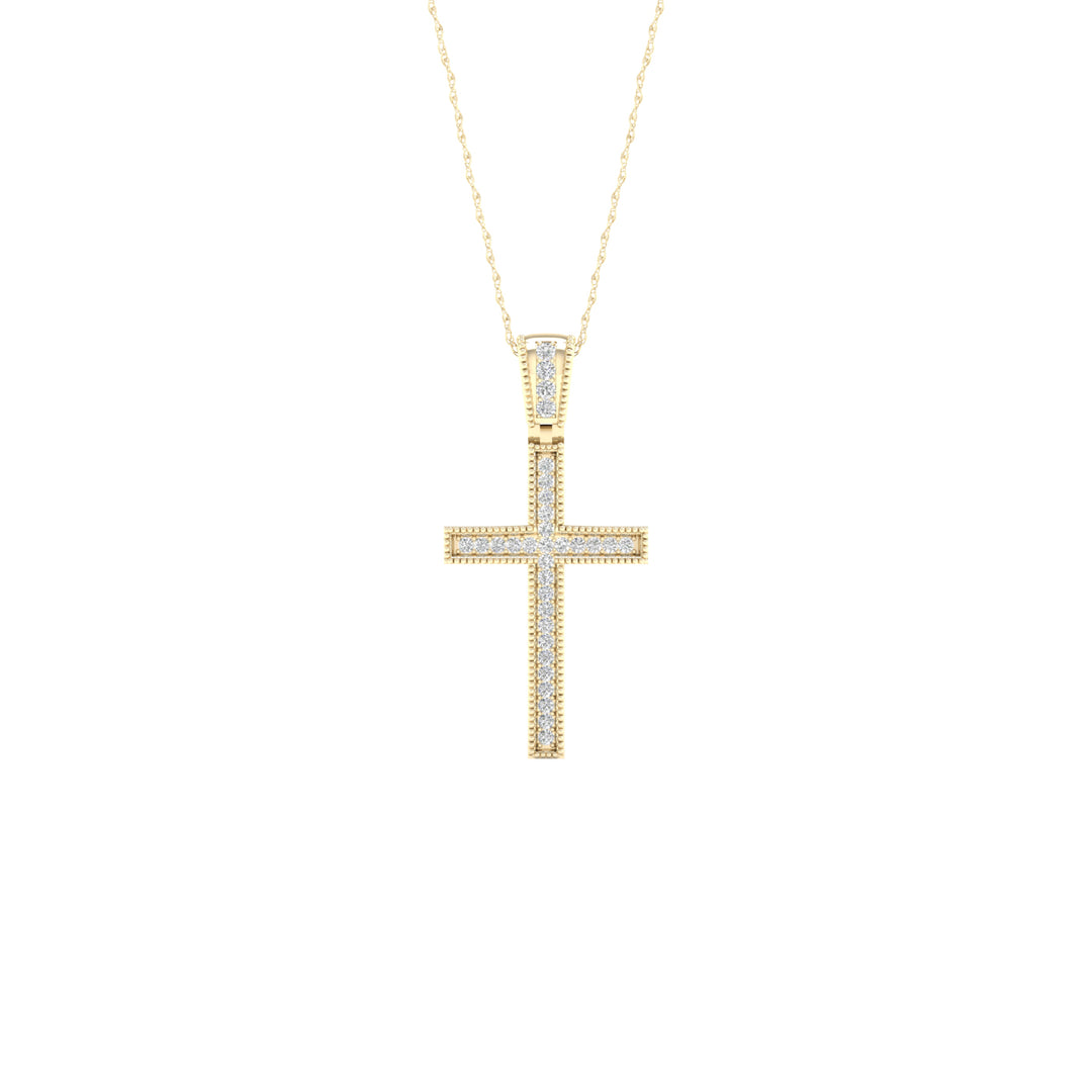 Magnifcnet 10K 0.10CT Diamond Pendant