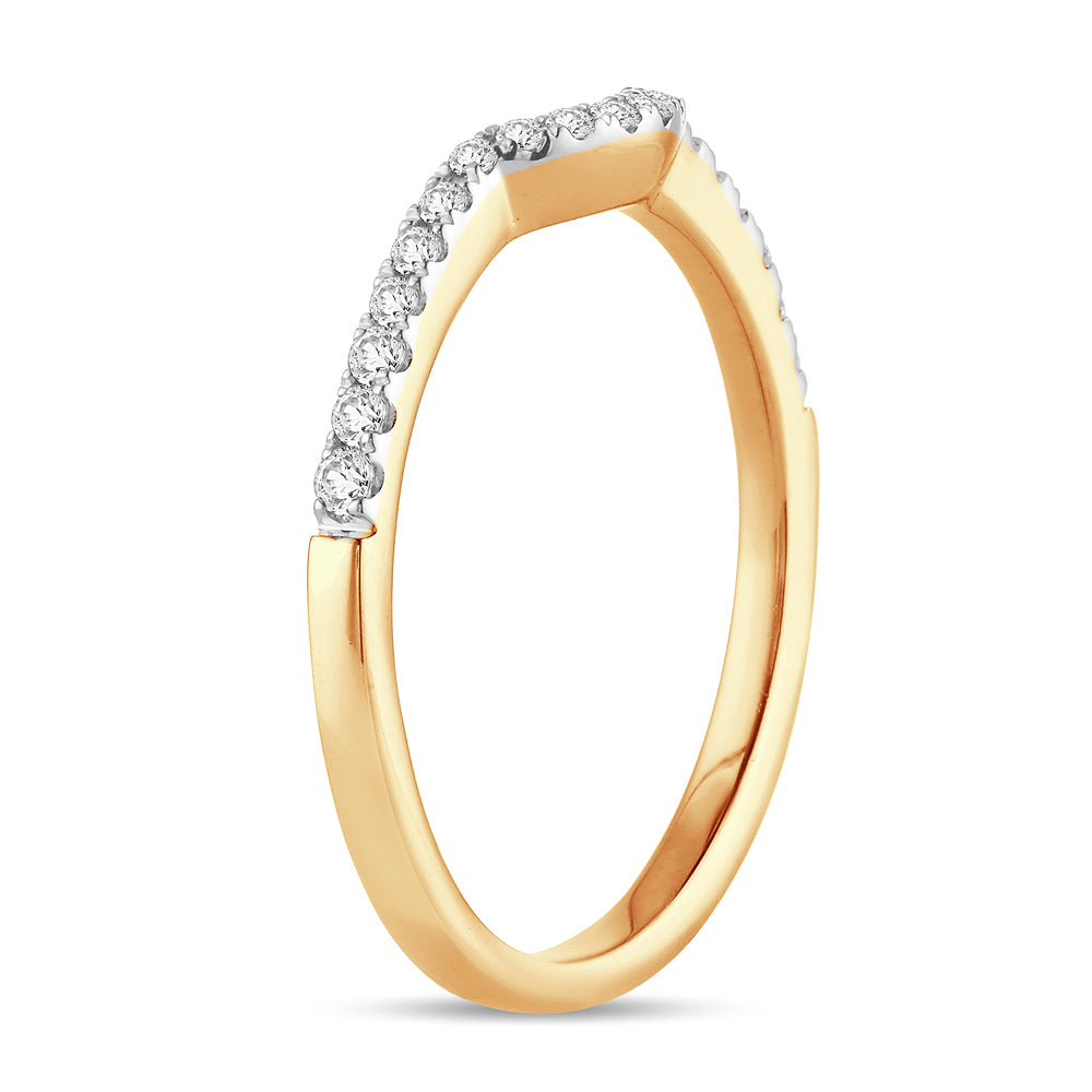 14K 0.16Ct Diamond Enhancer Band