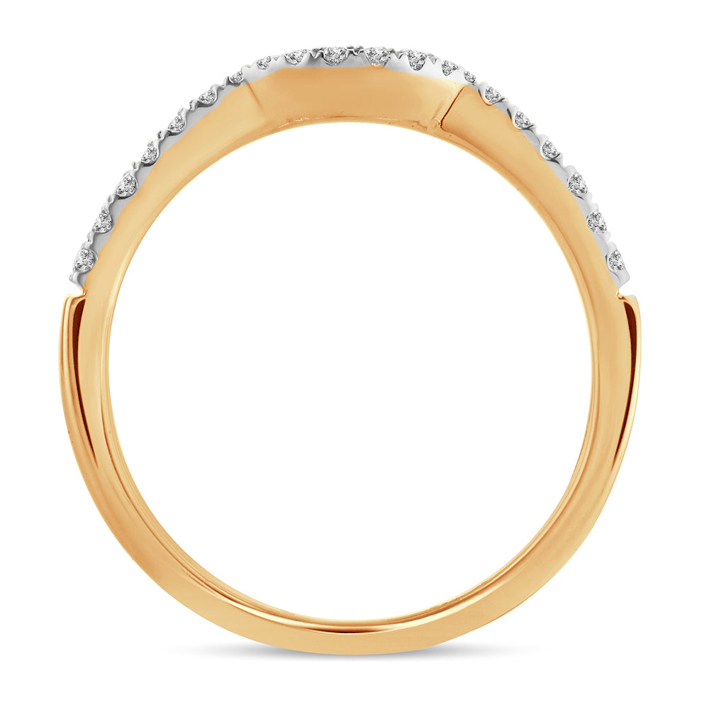 14K 0.16Ct Diamond Enhancer Band