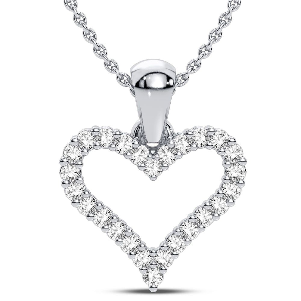 Dazzling 10K 0.16CT Diamond Pendant