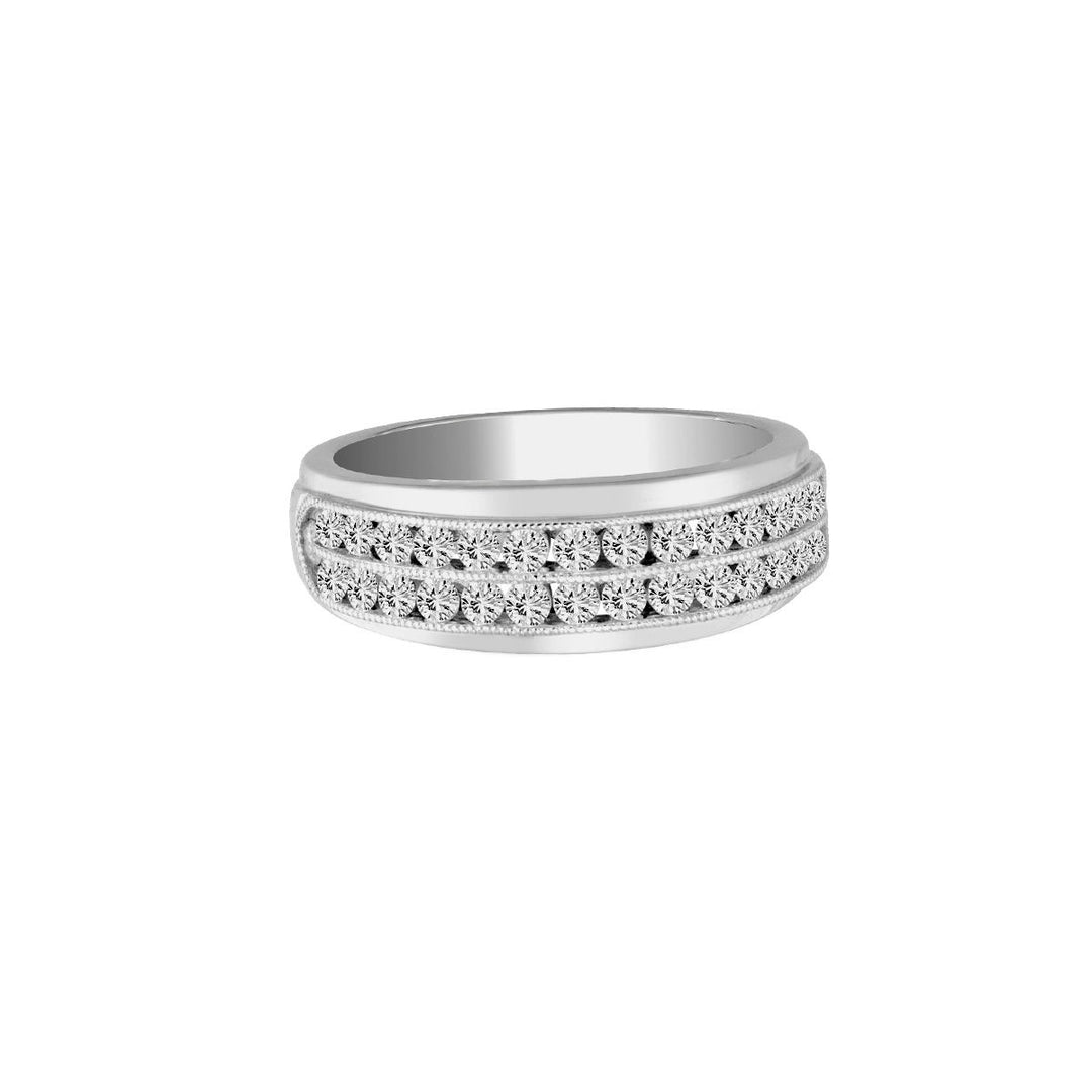 Dazzling 14K 0.25CT Diamond MEN'S BAND
