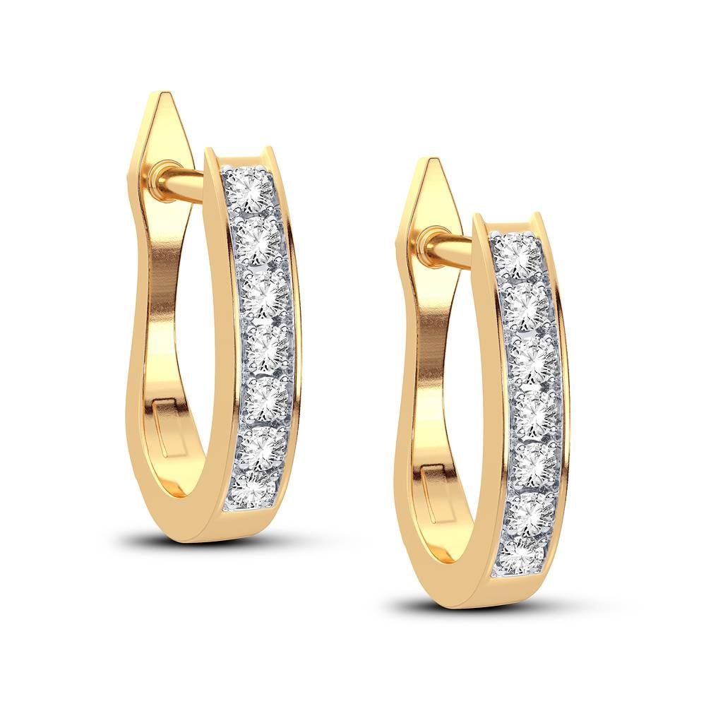 10K 0.06CT Diamond Earring