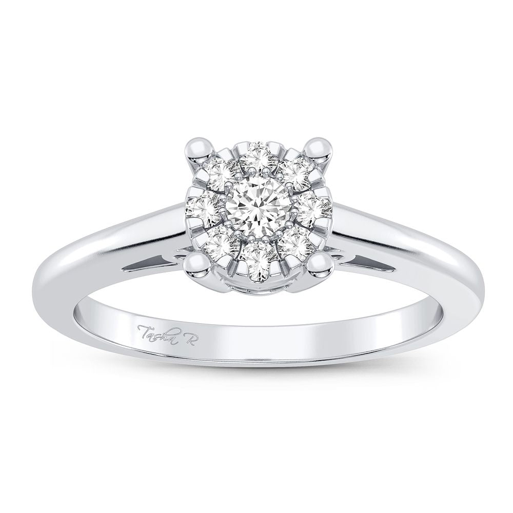 Gorgeous 10K 0.14CT Diamond Ring