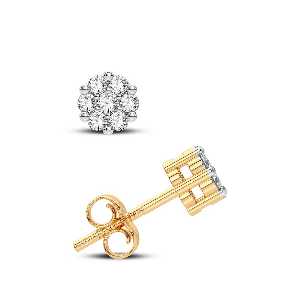Magnificent 14K 0.25CT Diamond Earring