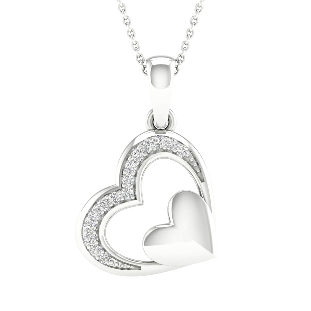 Gorgeous 10K 0.05ct Diamond Pendant