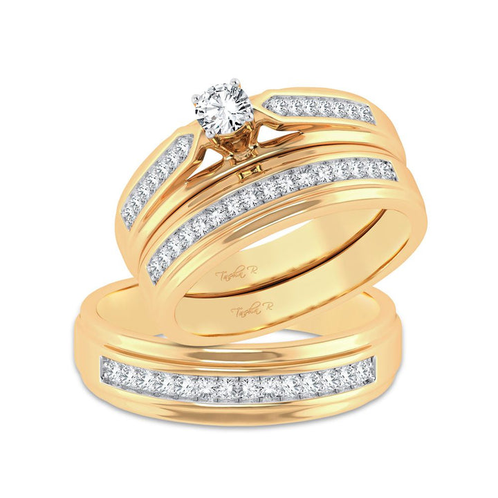 14K 0.66ct Diamond Trio Set