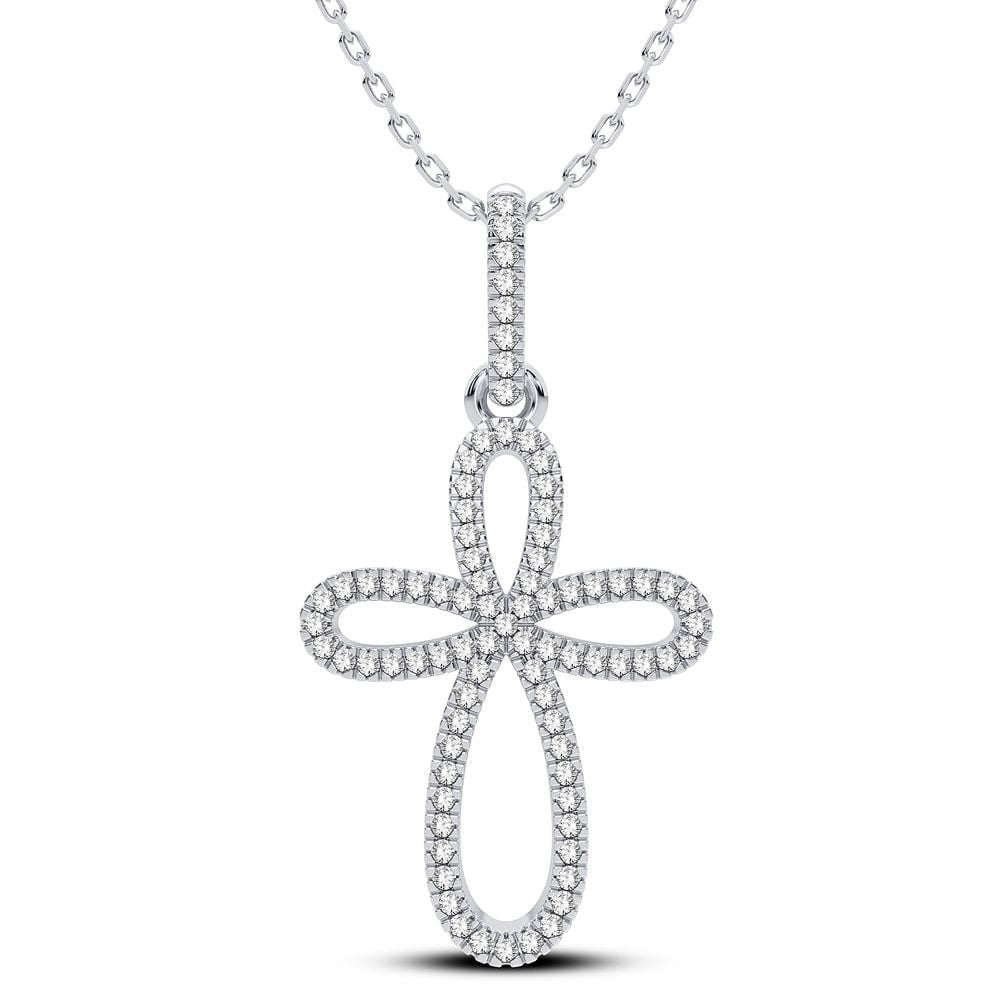Magnificent 14K 0.16CT Diamond Pendant