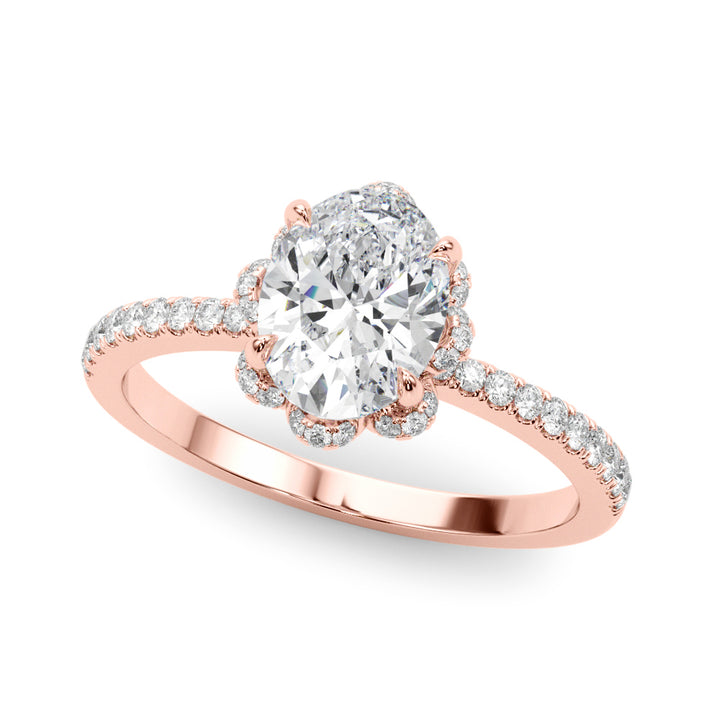 Halo Diamond Engagement Ring