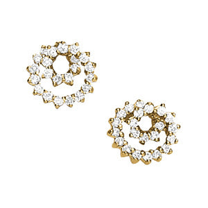 18K White Gold Diamond Fashion Earrings