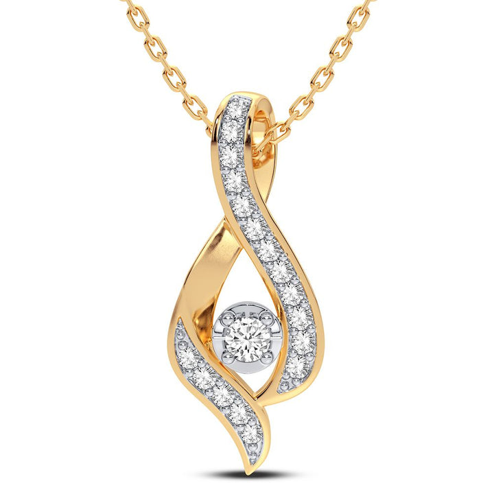 14K 0.15CT DIAMOND PENDANT