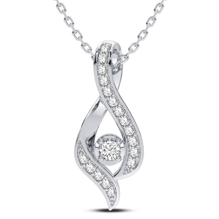 14K 0.15CT DIAMOND PENDANT