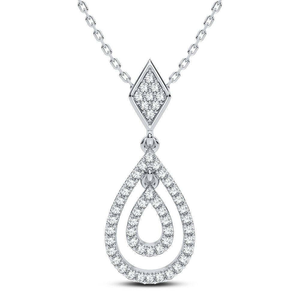 Magnifcnet 14K 0.19CT DIAMOND PENDANT