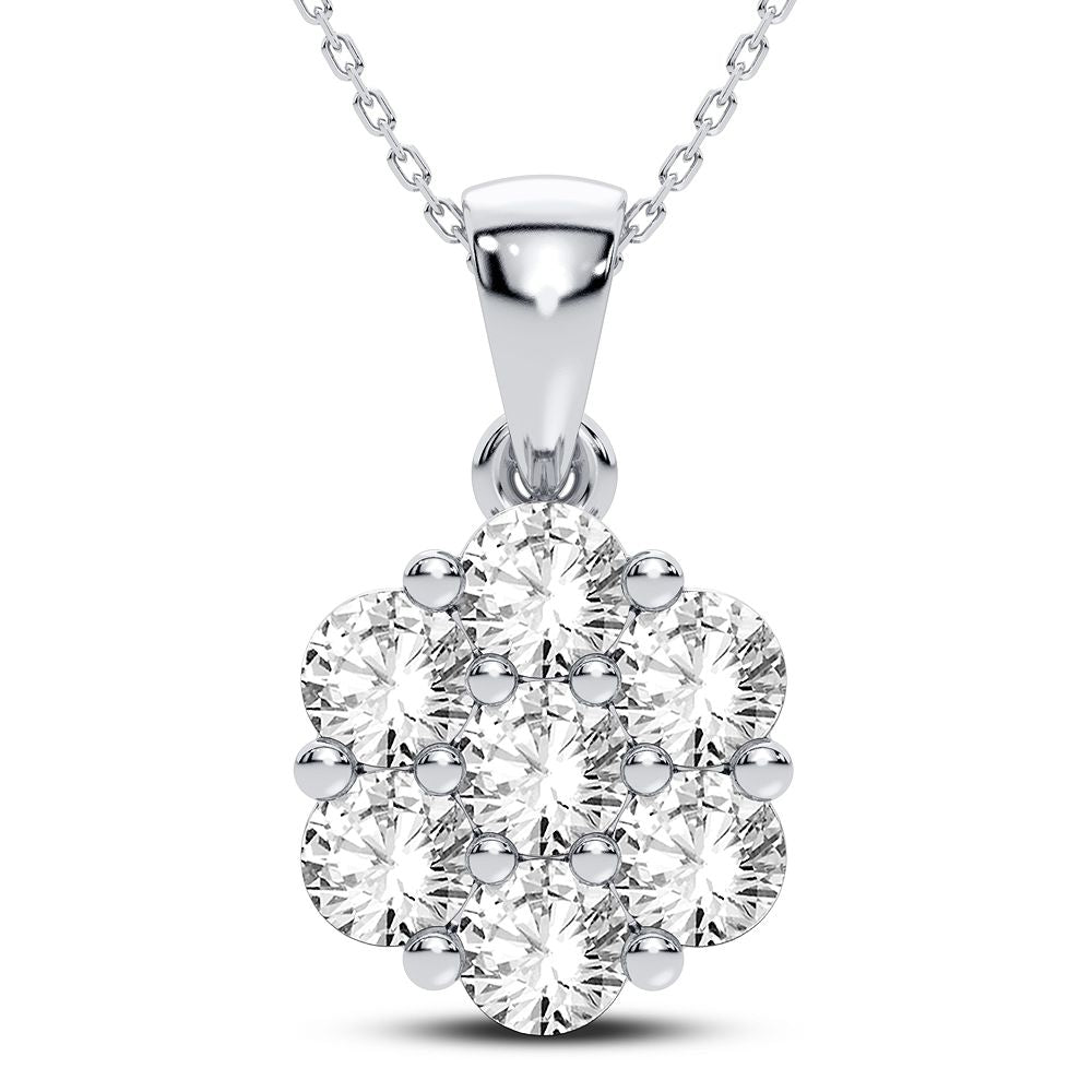 Magnifcnet 14K 1.50CT Diamond Pendant