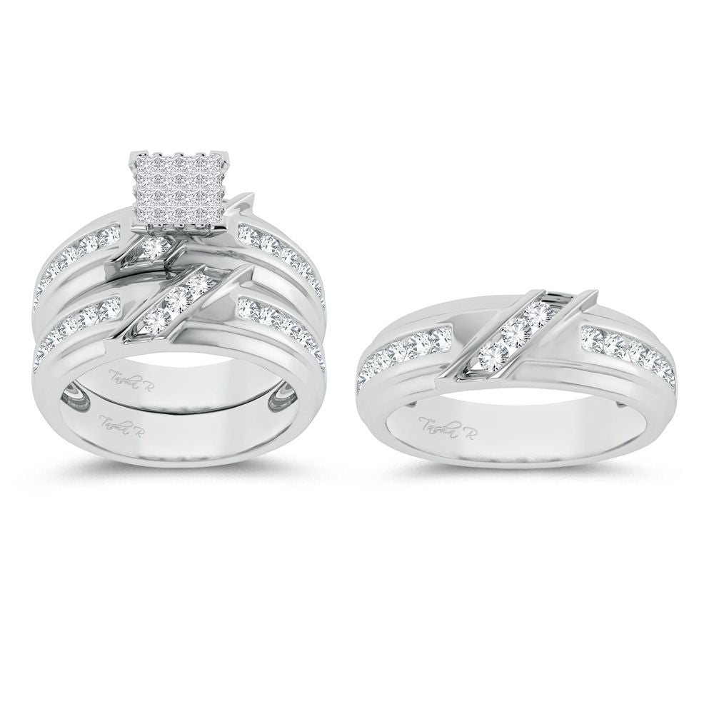 14K 2.00ct Diamond Trio Set