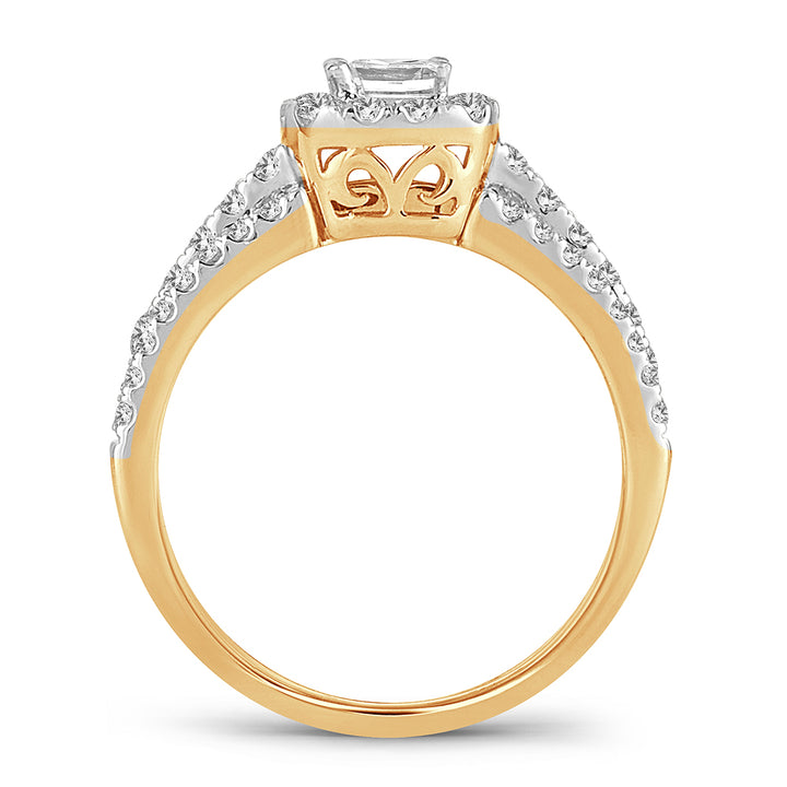 14K 1.00CT DIAMOND BRIDAL RING