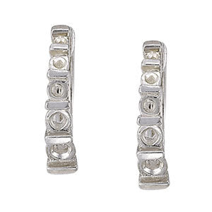 Round Diamond Hoop Earrings