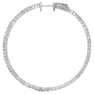Inside Out Diamond Hoop Earrings