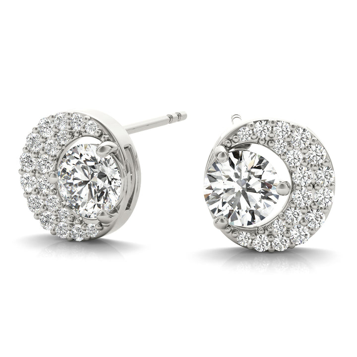 Platinum White Diamond Fashion Drop Earrings