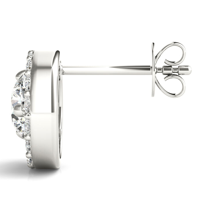 Platinum White Diamond Fashion Drop Earrings