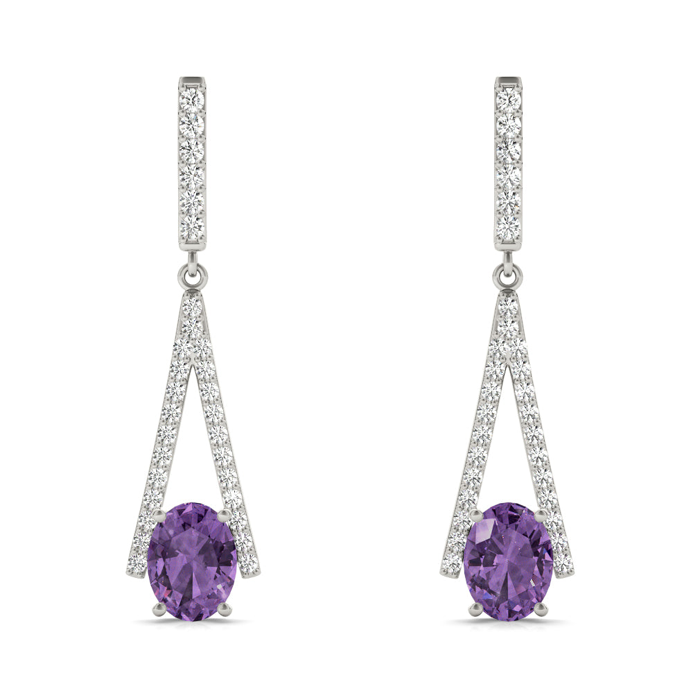 Diamond Round Multi-Stone Earrings