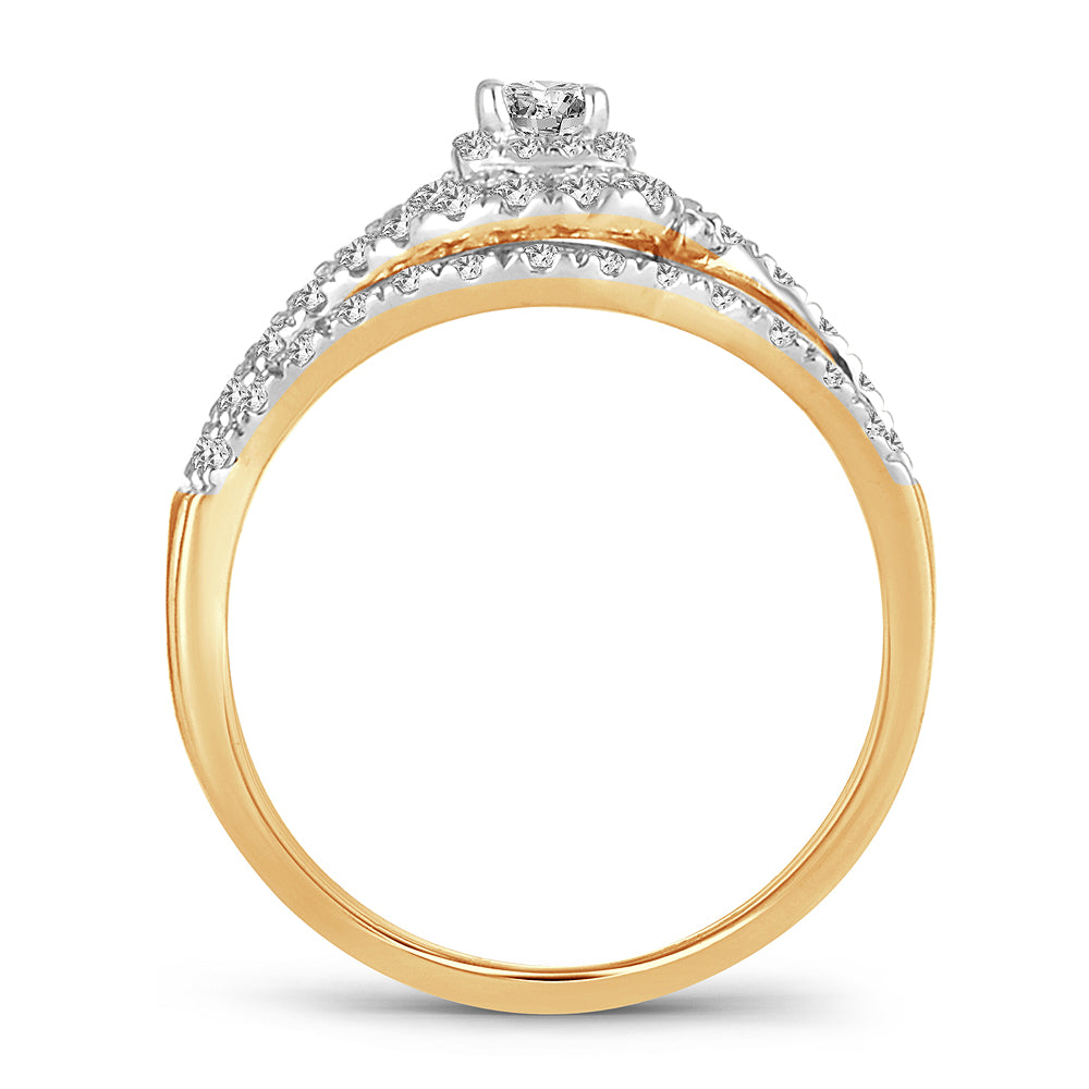 14K 0.50ct Diamond Bridal Ring