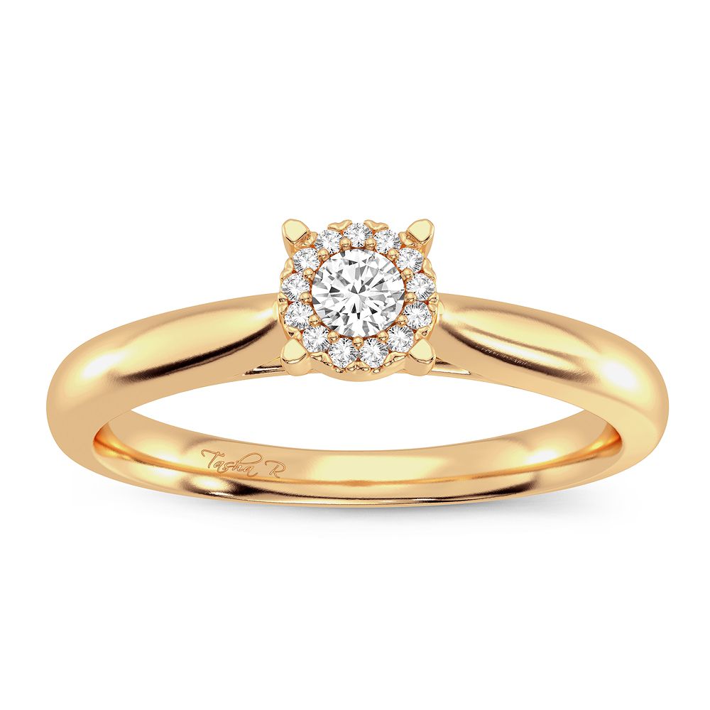 Gorgeous 14K 0.10CT Diamond Ring