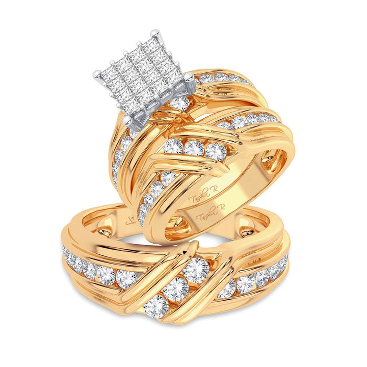 14K 2.50CT Diamond Trio Set