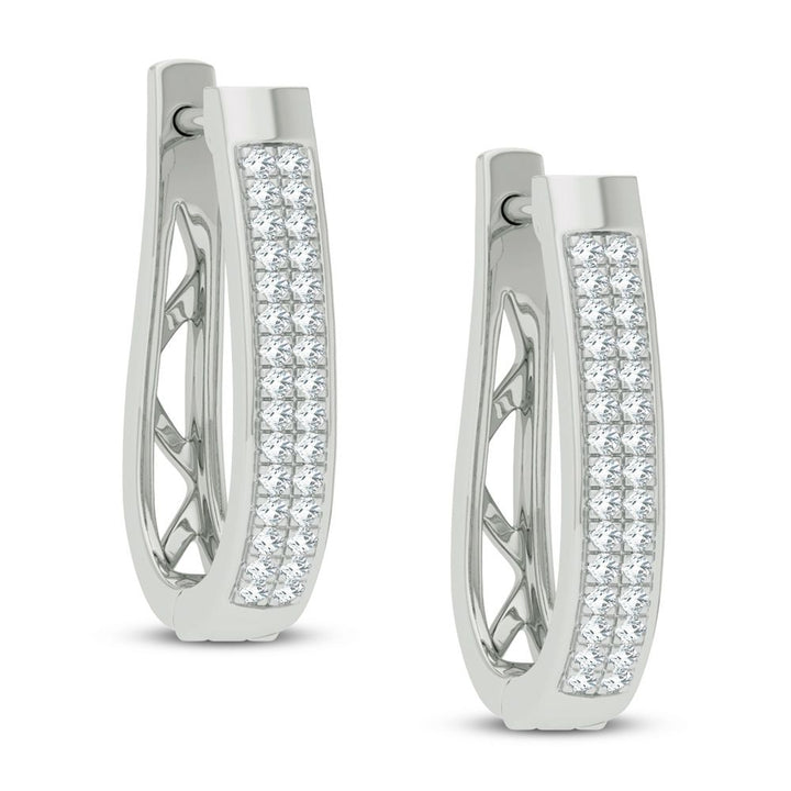 14K 0.21CT DIAMOND EARRING