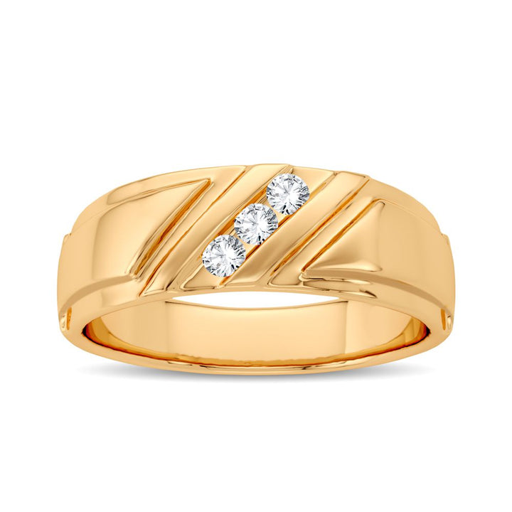 14K 0.10CT Diamond Band