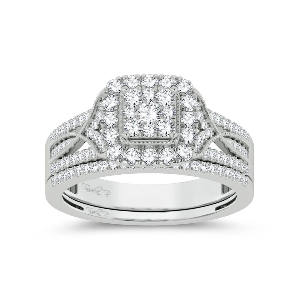 14K 0.78ct Diamond Bridal Ring