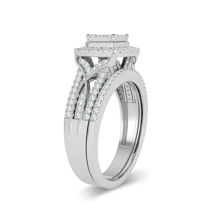 14K 0.78ct Diamond Bridal Ring