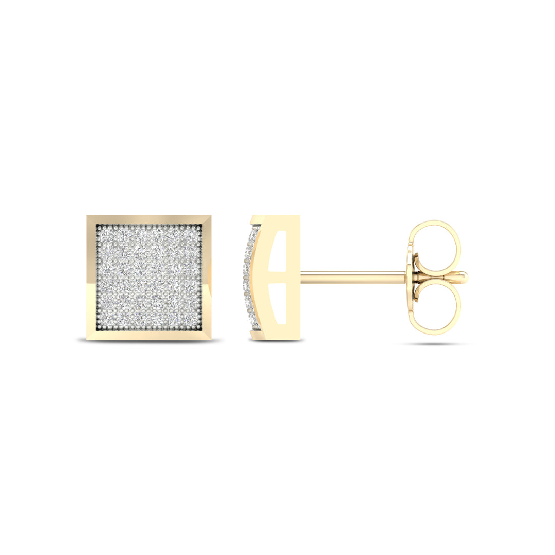 Magnifcnet 10K 0.25CT Diamond Earring