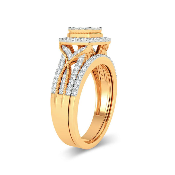 14K 0.78ct Diamond Bridal Ring