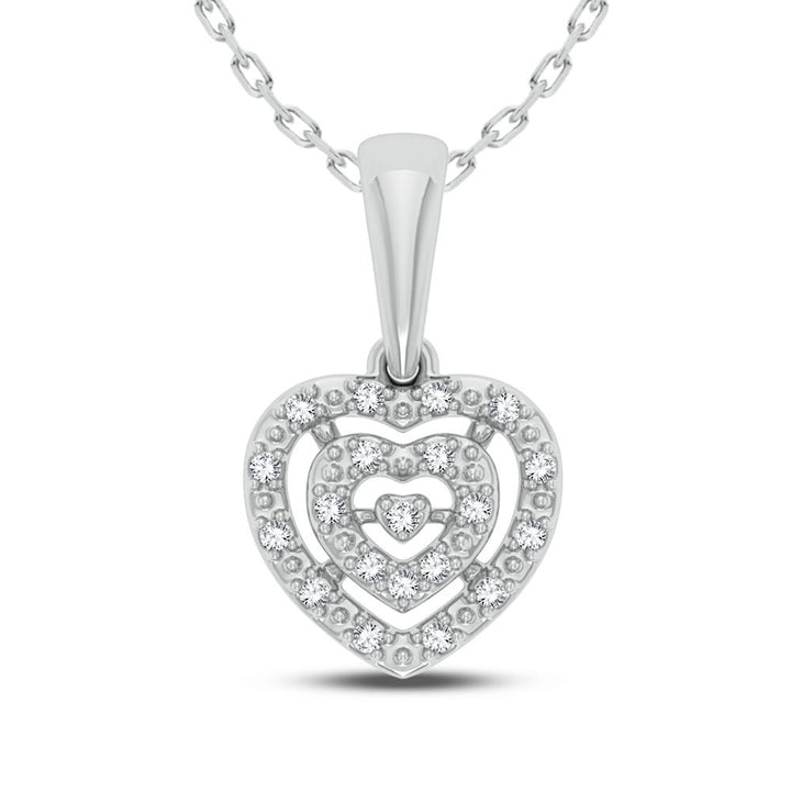 14K 0.04CT DIAMOND PENDANT