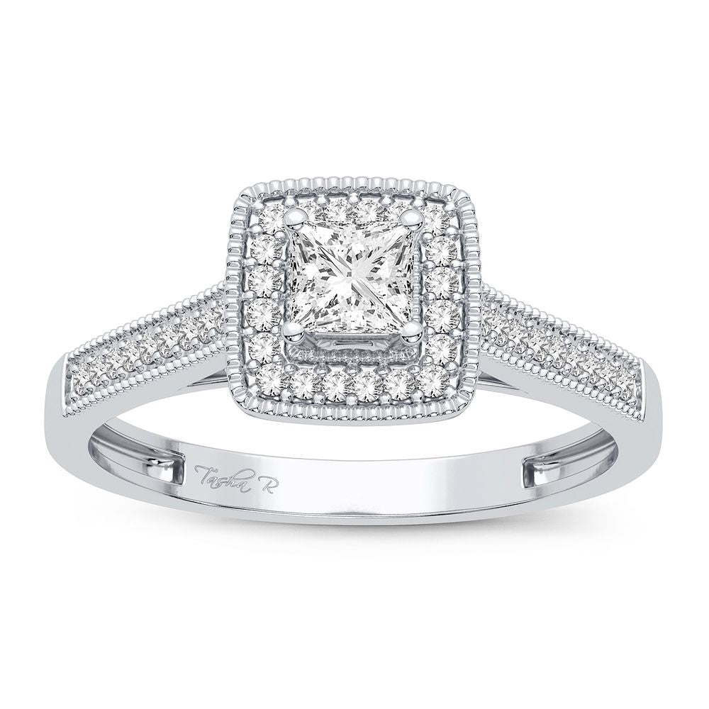 Exquisite 14K 0.21CT Diamond Ring
