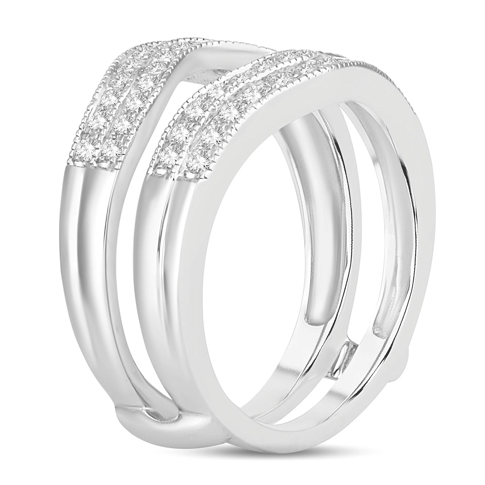 14K 0.50CT Diamond RING GUARD.