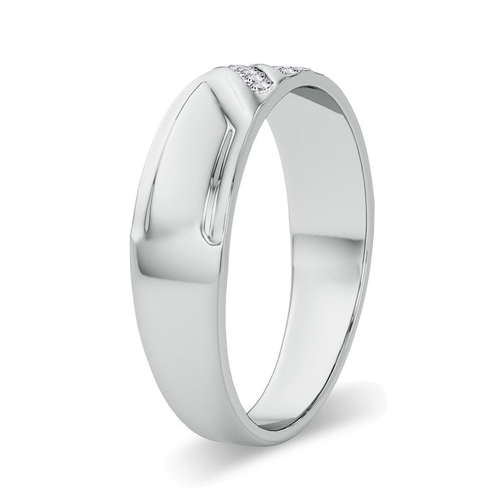 14K 0.10CT Diamond Band