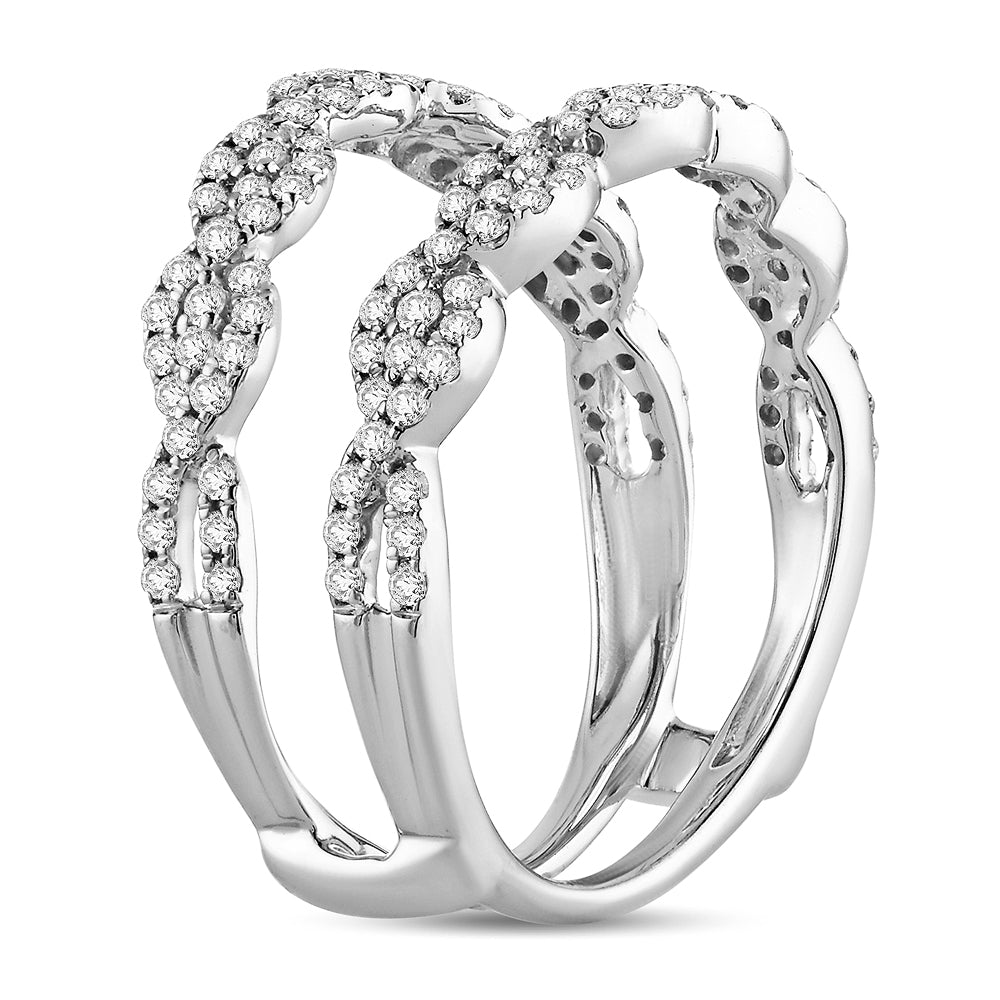 14K 0.66CT Diamond RING GUARD