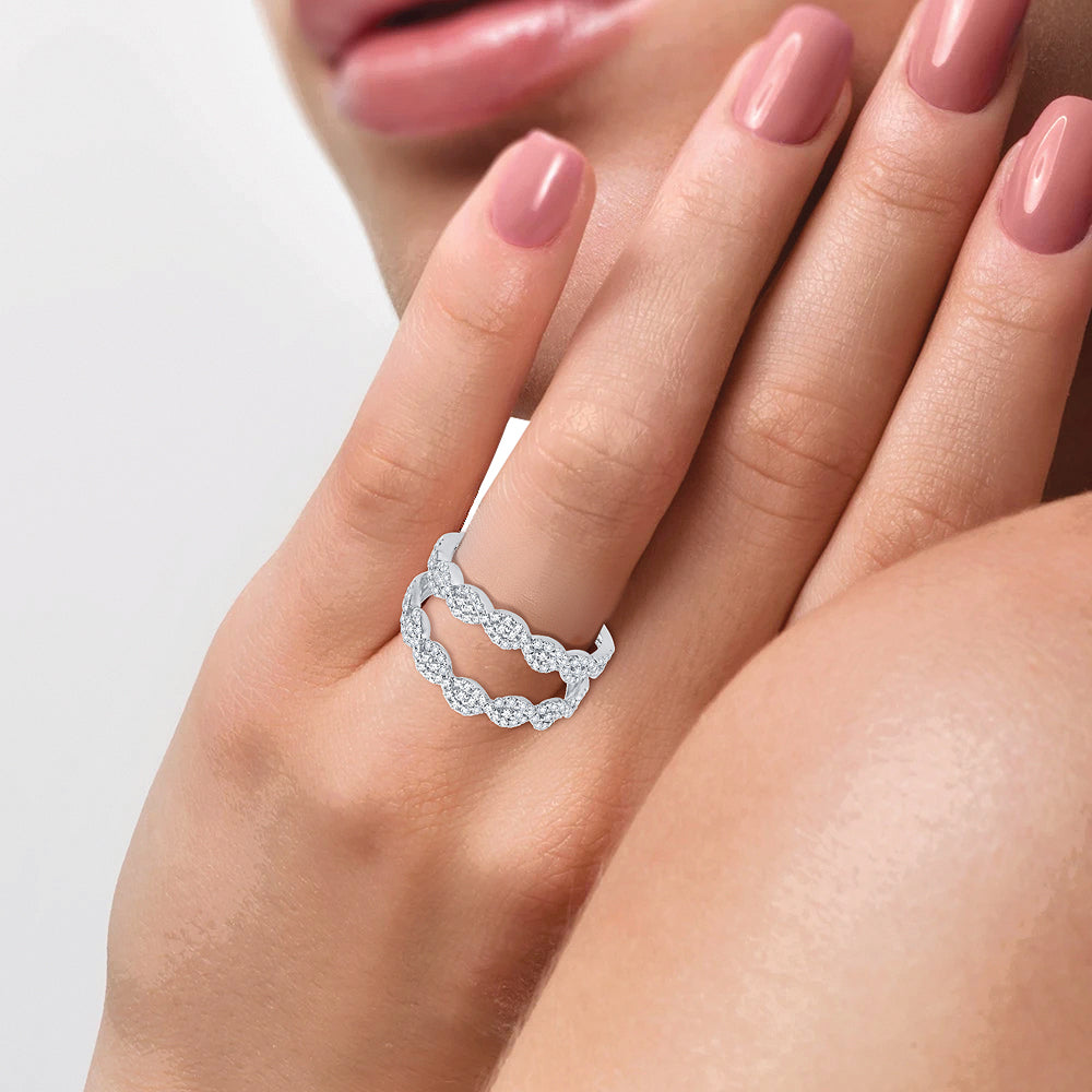 14K 0.66CT Diamond RING GUARD