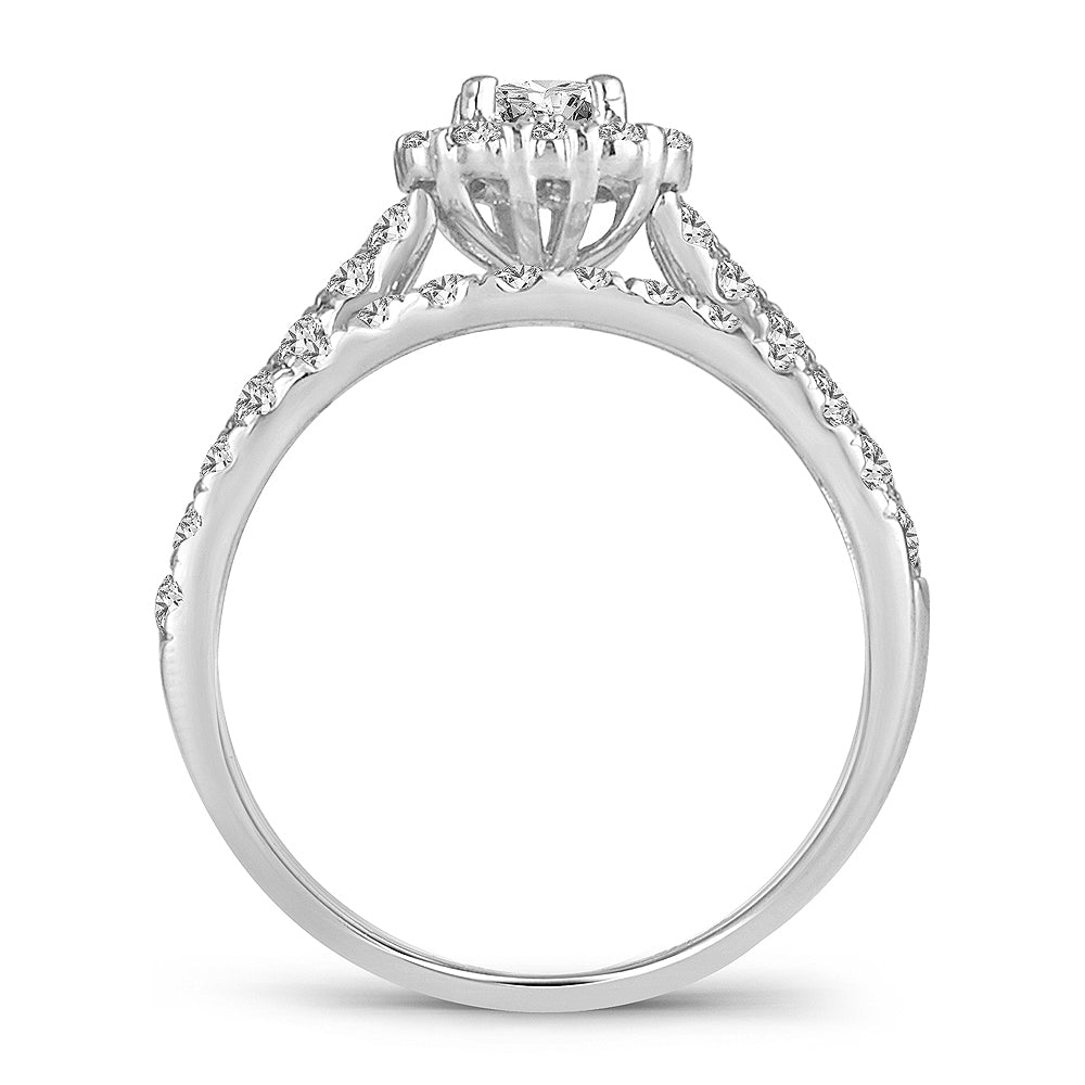 14K 1.00CT DIAMOND BRIDAL RING