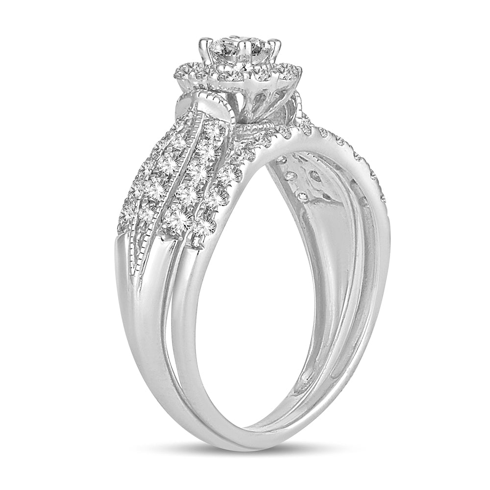 14K 1.00CT DIAMOND BRIDAL RING